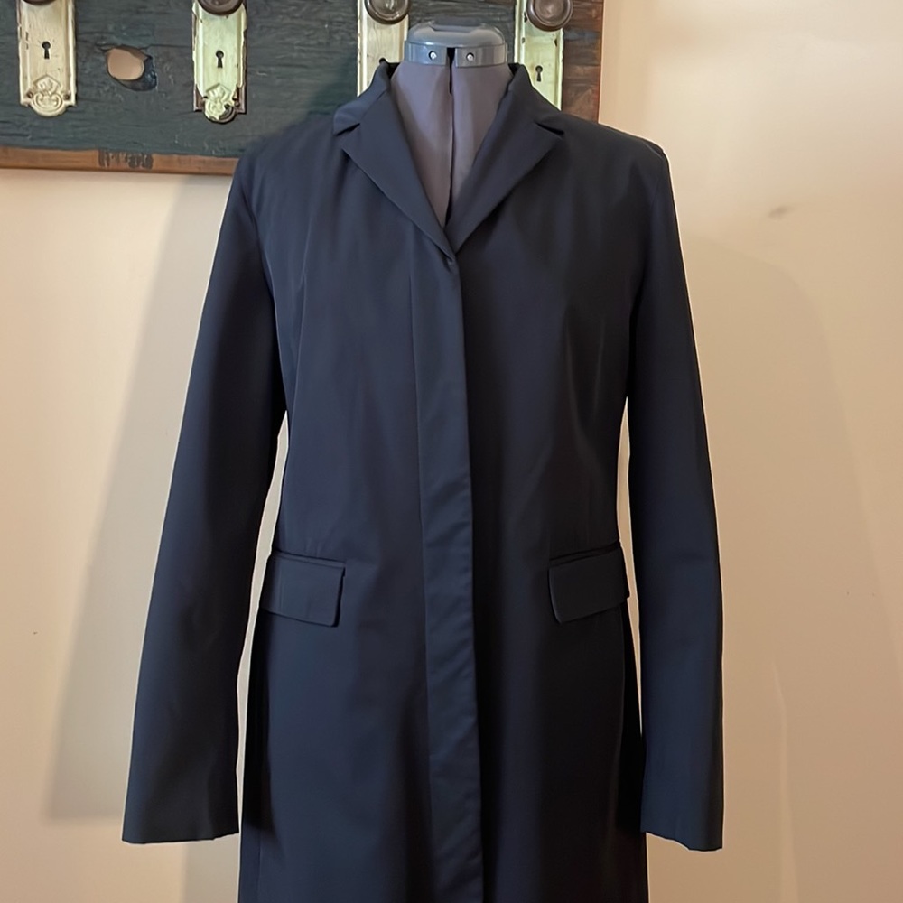 GAP Black Nylon Dress Coat Size Large - Picture 4 of 15